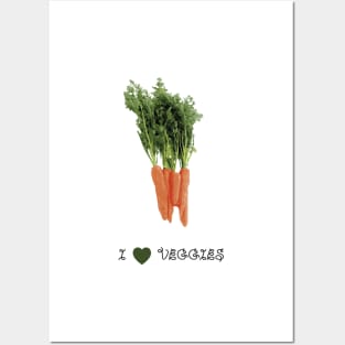 Carrots - I love veggies Posters and Art